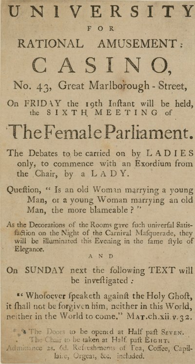 Sjette møde i det kvindelige parlament af English School