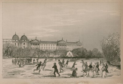 Skøjteløb i Regents Park, London af English School