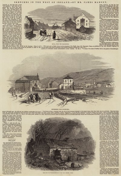 Skitser i det vestlige Irland (gravering) af English School