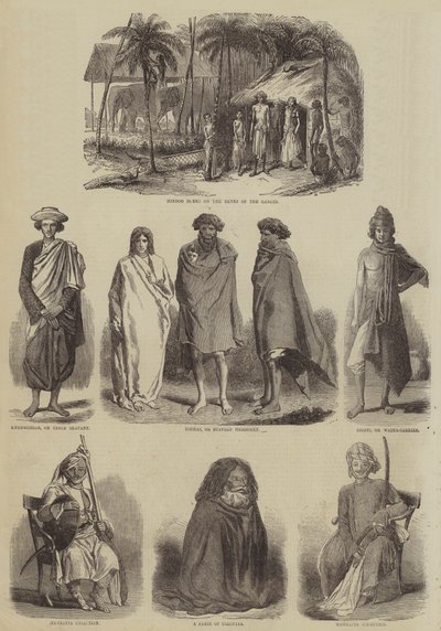Skitser af Indien (gravering) af English School