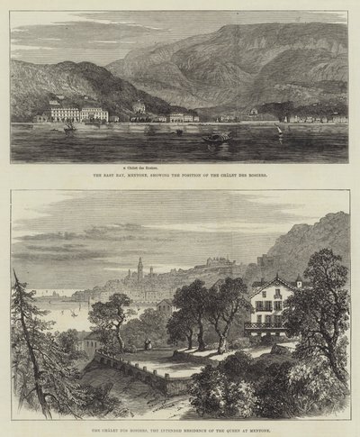 Skitser af Mentone (gravering) af English School