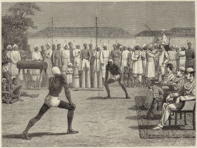 Skitser med et Bombay indfødt regiment af English School