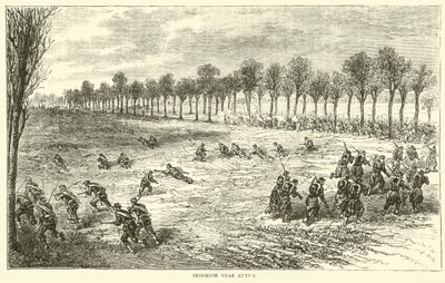 Træfning nær Autun, december 1870 af English School
