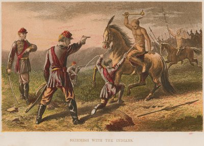 Scharmützel mit den Indianern von English School