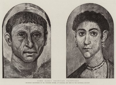 Nogle tidlige egyptiske malerier (gravering) af English School