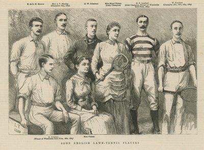 Nogle engelske Lawn Tennis-spillere af English School