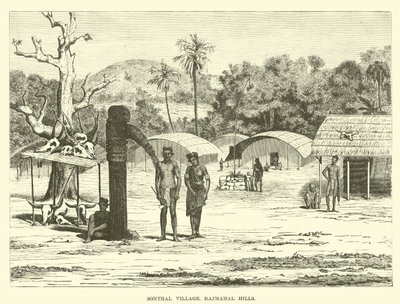 Sonthal Village, Rajmahal Hills  af English School