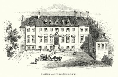 Southampton House, Bloomsbury (gravering) af English School