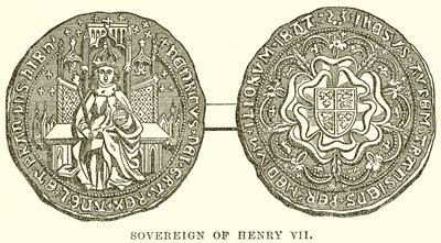 Suveræn over Henrik VII af English School