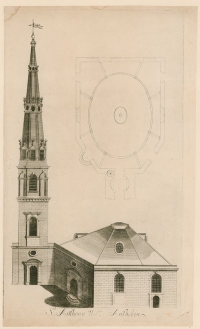 St Antholin, London af English School