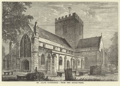 St Asaph Cathedral, fra sydvest af English School