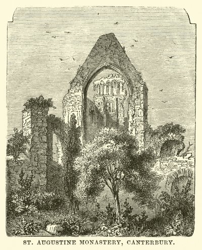 St Augustine Monastery, Canterbury  af English School