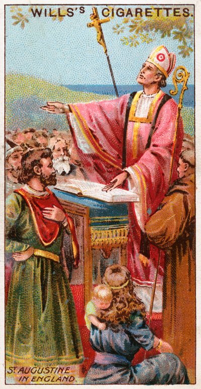 St Augustine i England af English School