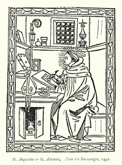 St Augustine eller St Antonino, Fra Soliloquii af English School