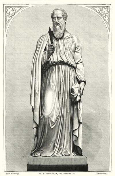 St Bartholomew eller Nathanael (gravering) af English School