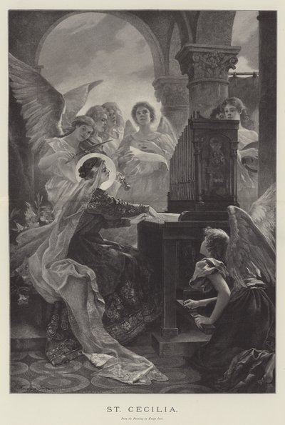 Sankt Cecilia (gravering) af English School
