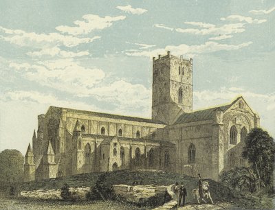 St Davids Cathedral, South West View af English School