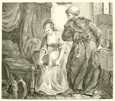St Edmund, Bishop of Canterbury, while studying at Paris, was tormented by a very beautiful young woman dani af English School