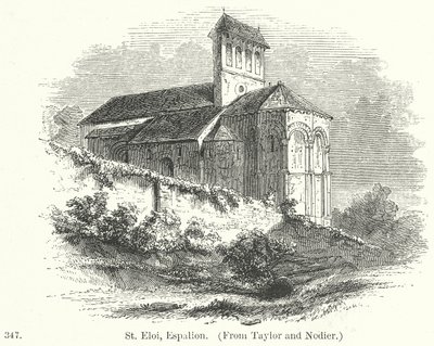 St. Eloi, Espalion (Gravur) von English School