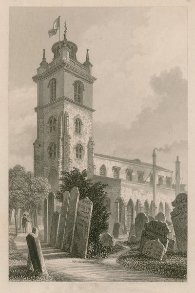 St Giles, Cripplegate, London af English School