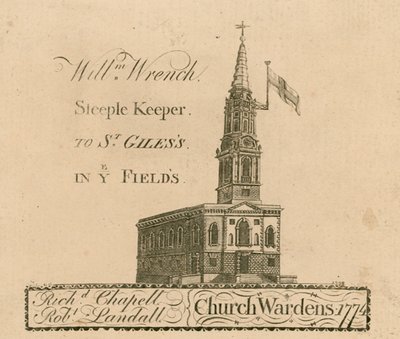 St Giles in the Fields, London af English School