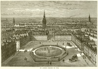 Jakobspladsen i 1773 af English School