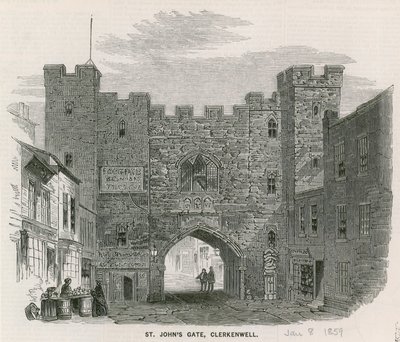St Johns Gate, Clerkenwell af English School