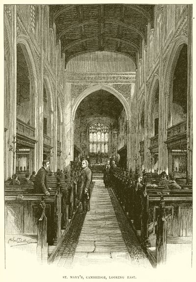 St. Marys, Cambridge, ser mod øst af English School