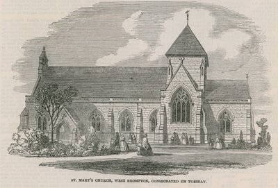 St Marys Church, West Brompton, London af English School