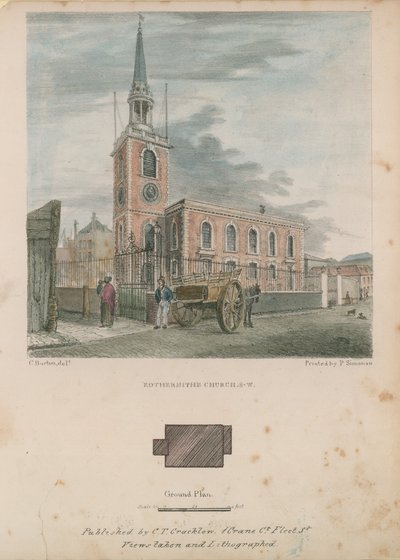 St Marys kirke i Rotherhithe af English School