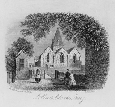 St Ouens Kirke, Jersey af English School