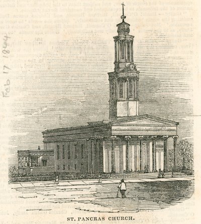 St Pancras Church, London af English School