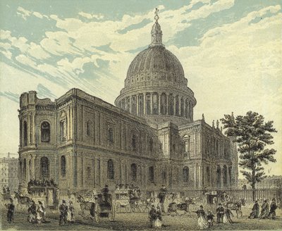 St Pauls Cathedral, North Eastern View af English School
