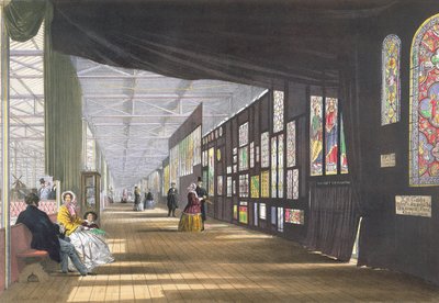 Stained Glass Gallery, fra Dickinsons Comprehensive Pictures of the Great Exhibition of 1851, udgivet 1854 af English School