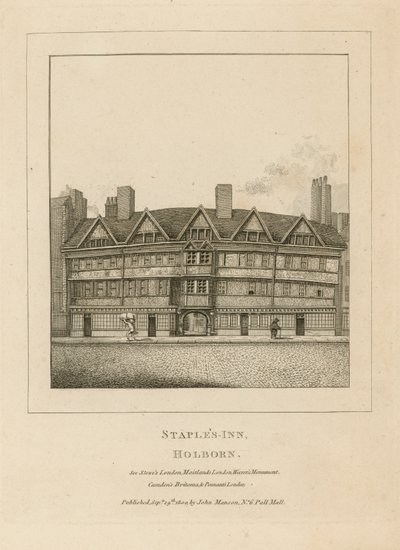 Staples Inn, Holborn af English School