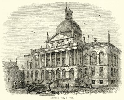 State House, Boston (kobberstik) af English School