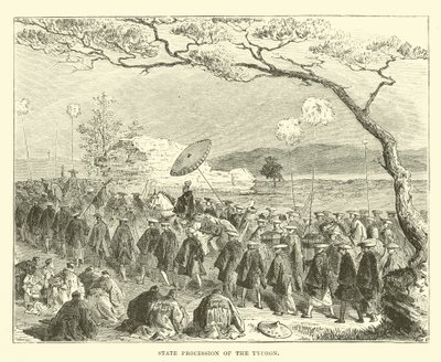 State procession of the Tycoon  af English School