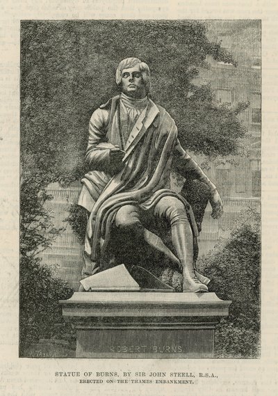 Statue of Burns, af Sir John Steell af English School