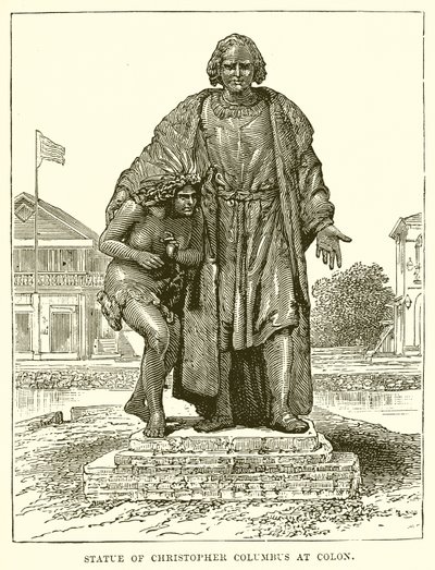 Statue af Christopher Columbus ved Colon af English School