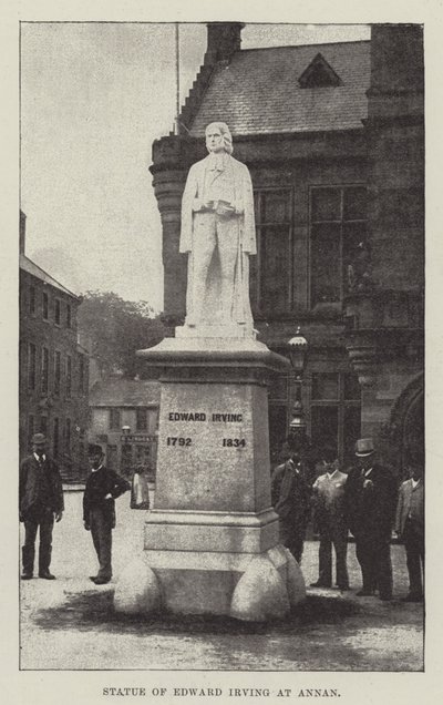 Statue von Edward Irving in Annan von English School