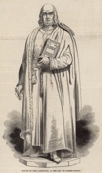 Statue af John Carpenter på City of London School af English School