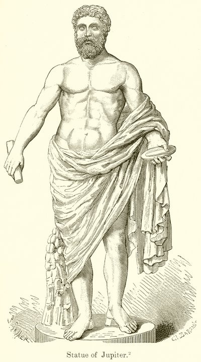 Statue af Jupiter af English School