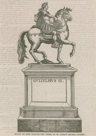 Statue af kong William den Tredje, på St James