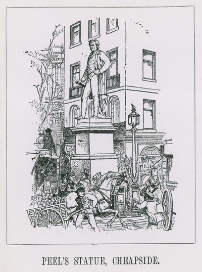 Statue af Peel af English School