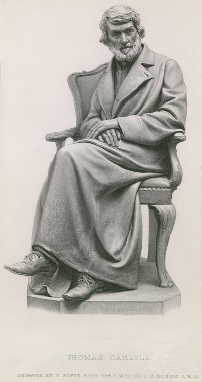 Statue af Thomas Carlyle af English School