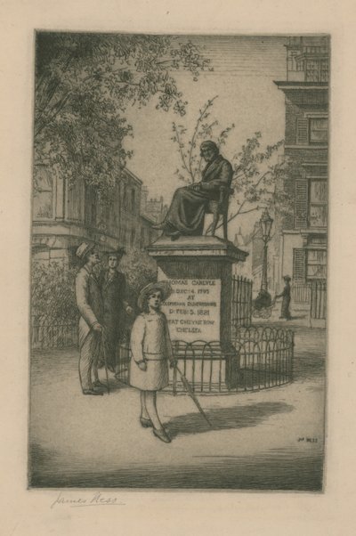 Statue af Thomas Carlyle af English School