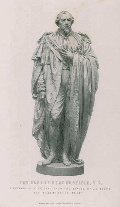 Statue af jarlen af Beaconsfield af English School