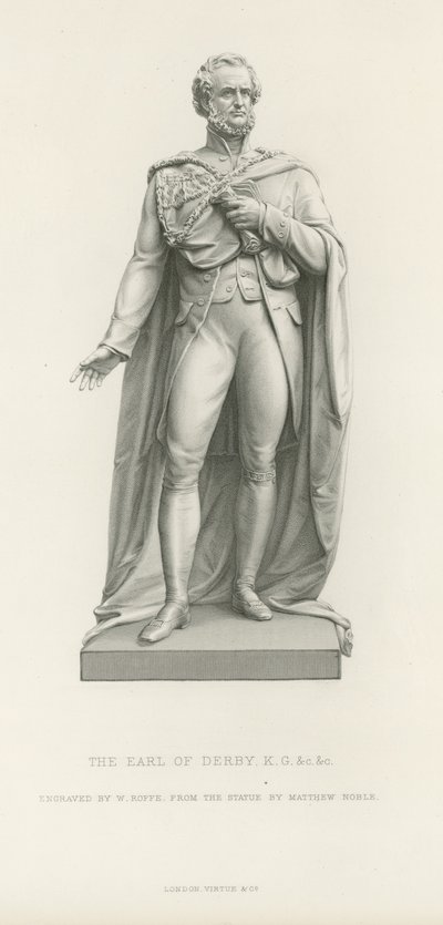 Statue af jarlen af Derby af English School