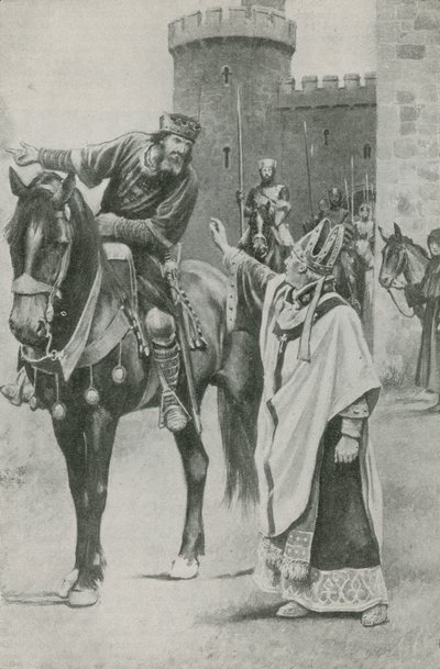 Stephen Langton advarer King John af English School