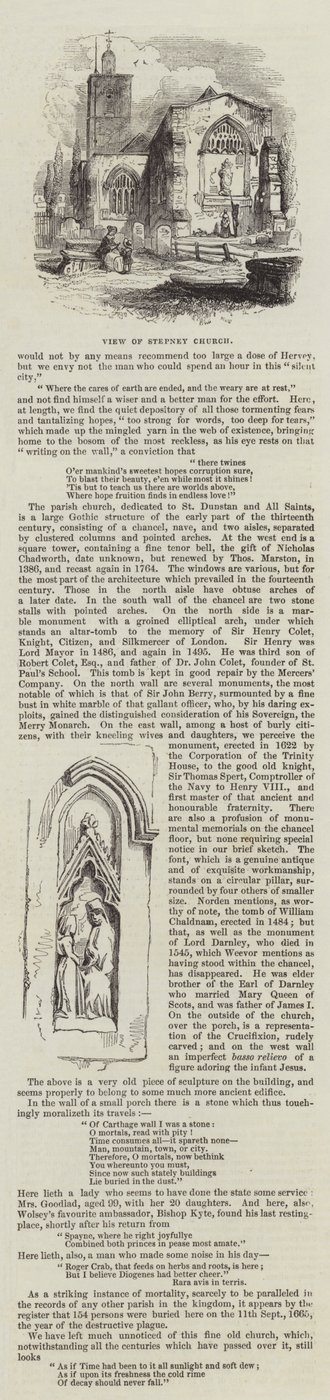 Stepney Church (gravering) af English School